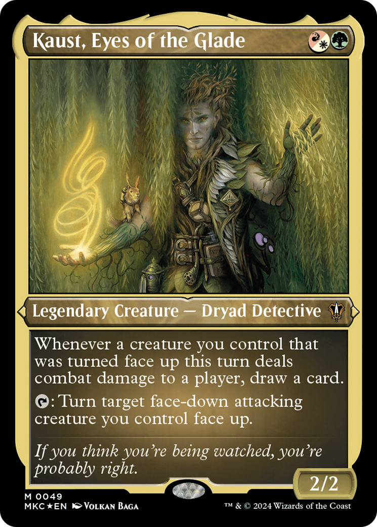 Kaust, Eyes of the Glade (Display Commander) [Murders at Karlov Manor Commander] | Gaming Infinity