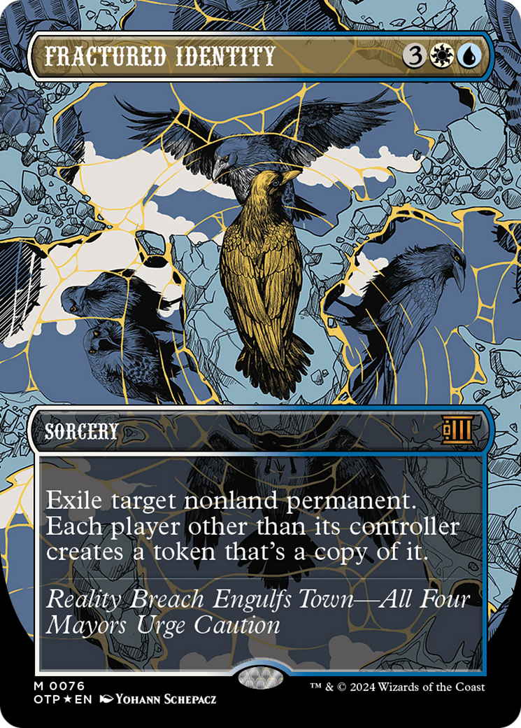 Fractured Identity (Textured Foil) [Outlaws of Thunder Junction: Breaking News] | Gaming Infinity