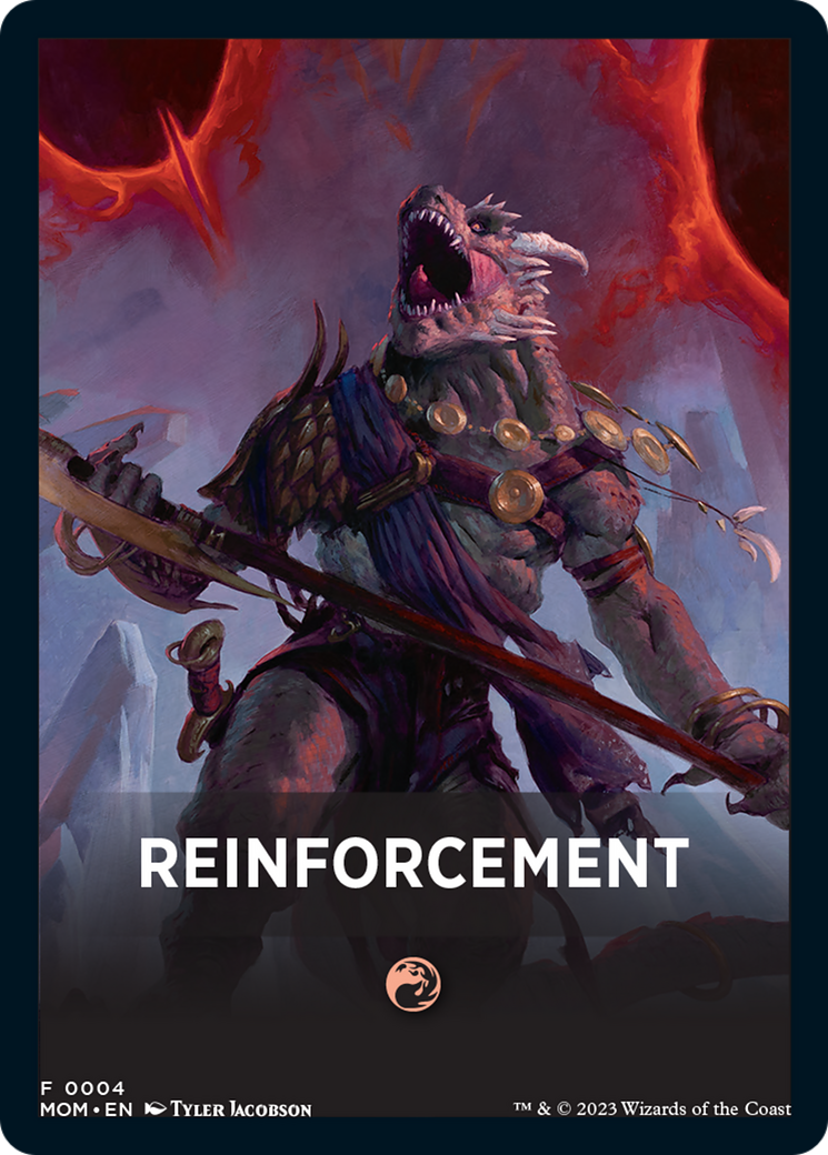 Reinforcement Theme Card [March of the Machine Tokens] | Gaming Infinity