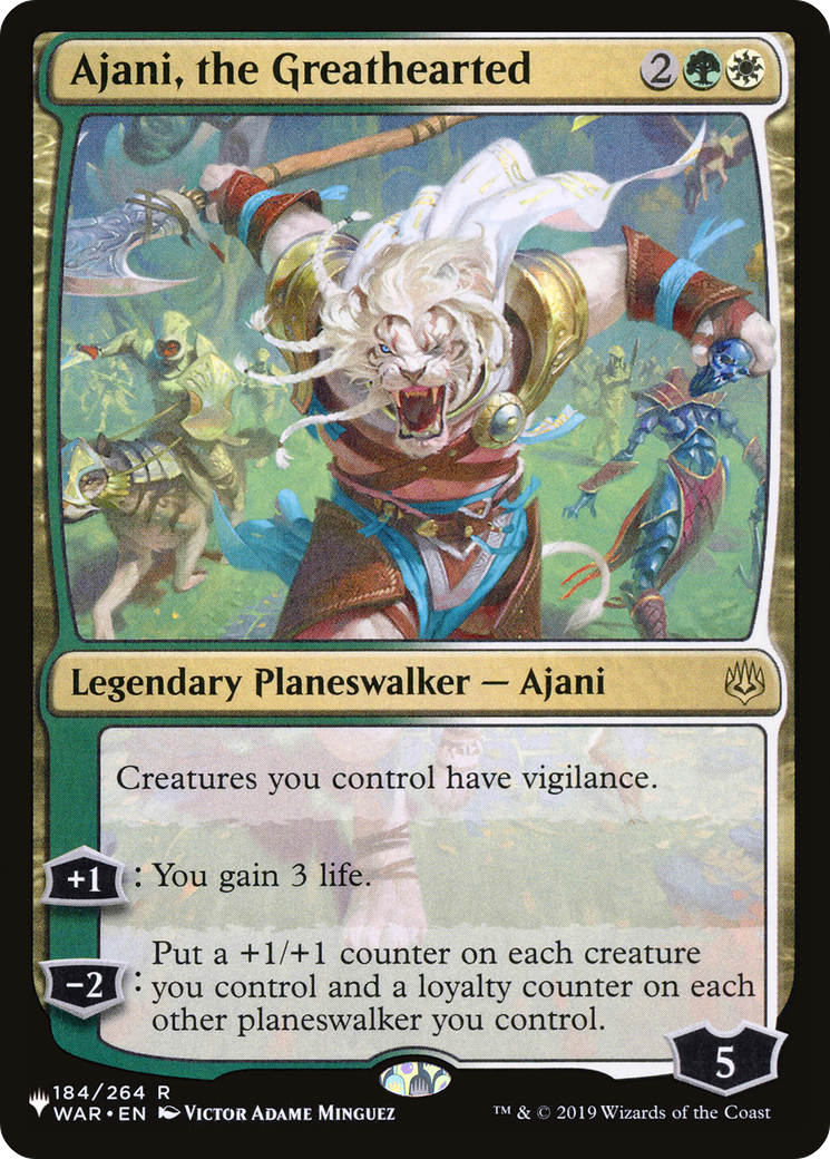 Ajani, the Greathearted [The List] | Gaming Infinity