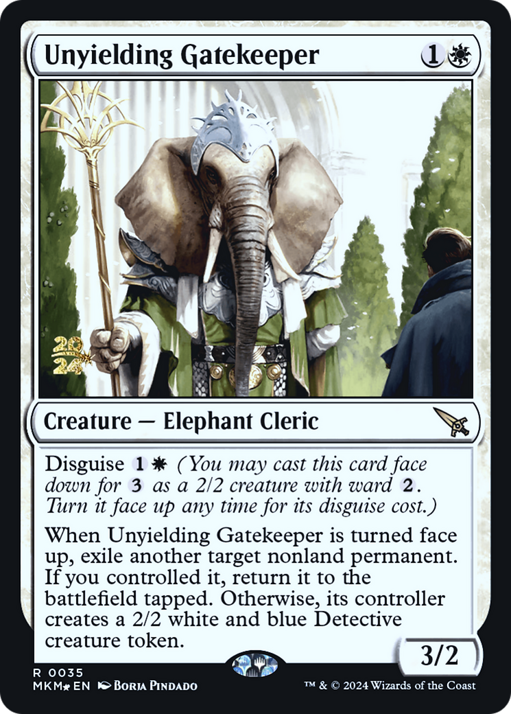 Unyielding Gatekeeper [Murders at Karlov Manor Prerelease Promos] | Gaming Infinity