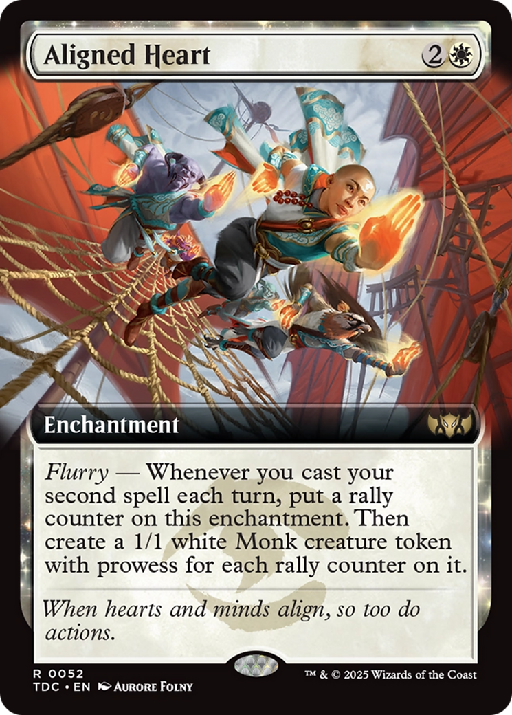 Aligned Heart (Extended Art) [Tarkir: Dragonstorm Commander] | Gaming Infinity