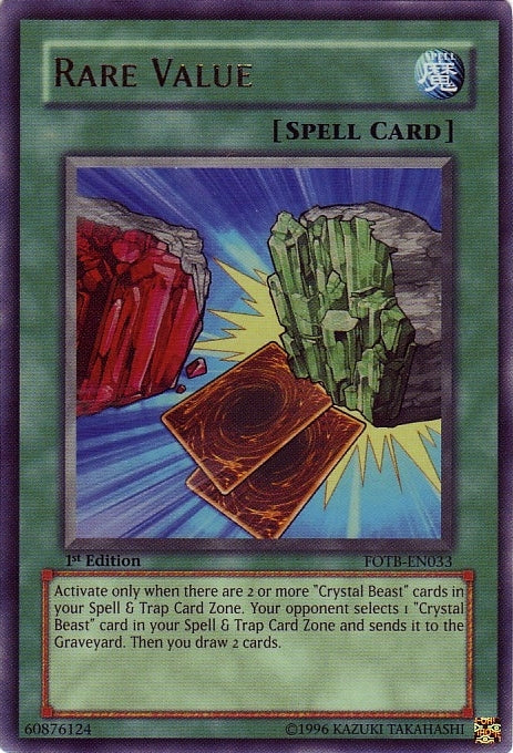 Rare Value [FOTB-EN033] Ultra Rare | Gaming Infinity