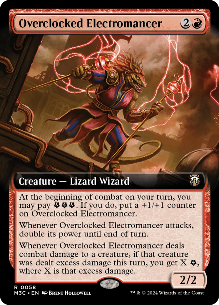 Overclocked Electromancer (Extended Art) [Modern Horizons 3 Commander] | Gaming Infinity