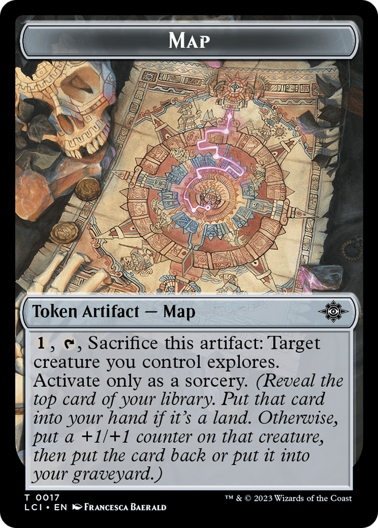 Map // Skeleton Pirate Double-Sided Token [The Lost Caverns of Ixalan Commander Tokens] | Gaming Infinity