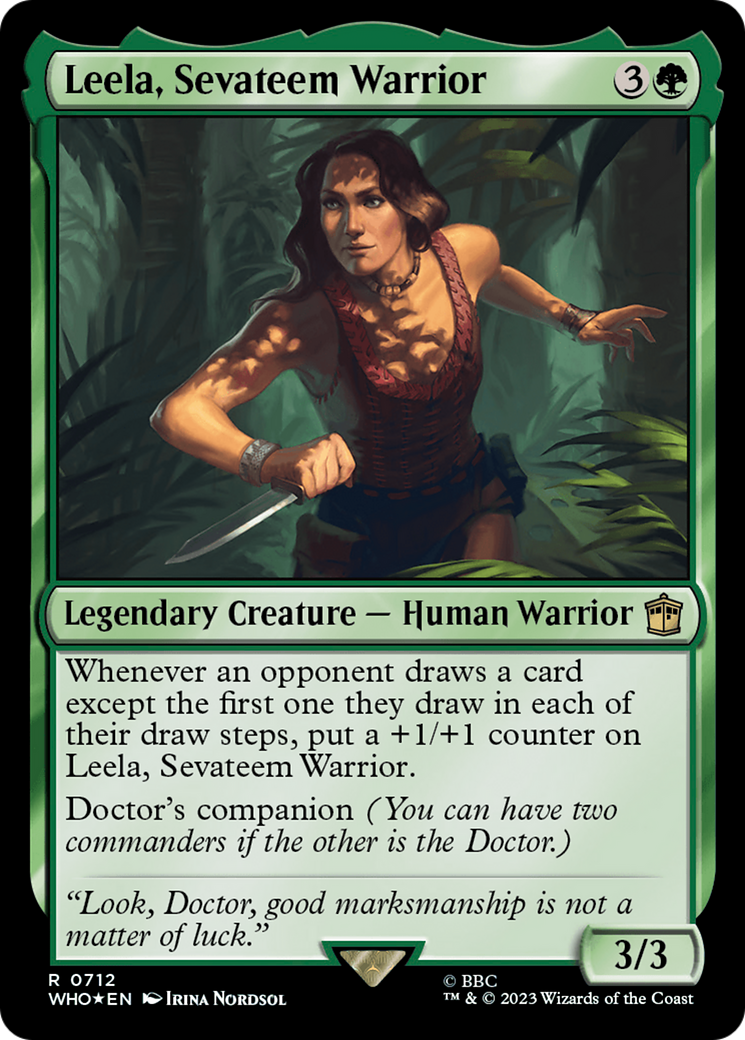 Leela, Sevateem Warrior (Surge Foil) [Doctor Who] | Gaming Infinity