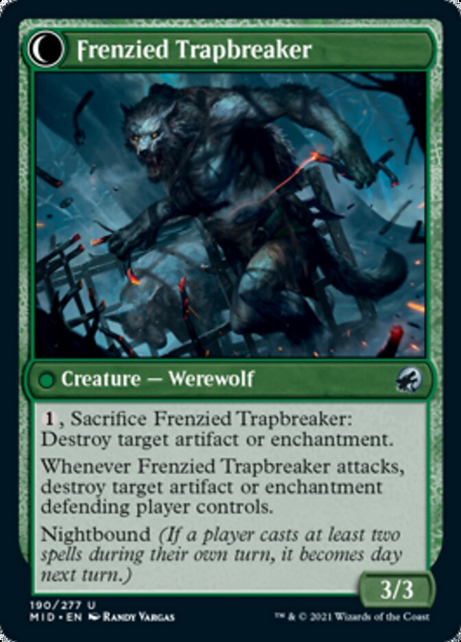 Outland Liberator // Frenzied Trapbreaker [Innistrad: Midnight Hunt] | Gaming Infinity
