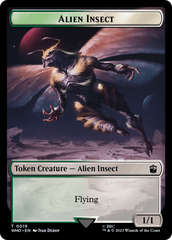 Alien Insect // Mutant Double-Sided Token [Doctor Who Tokens] | Gaming Infinity