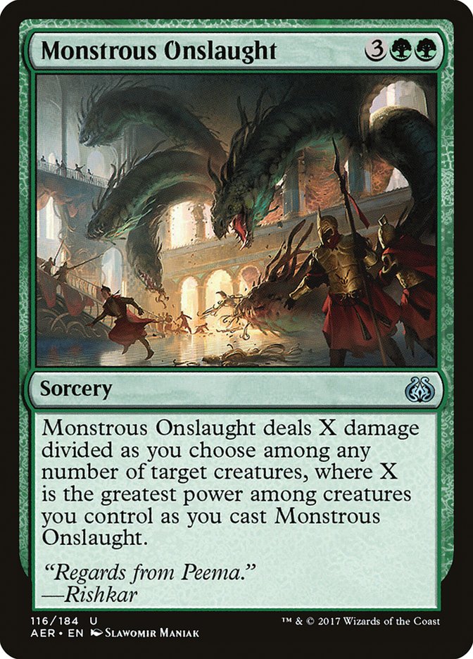 Monstrous Onslaught [Aether Revolt] | Gaming Infinity
