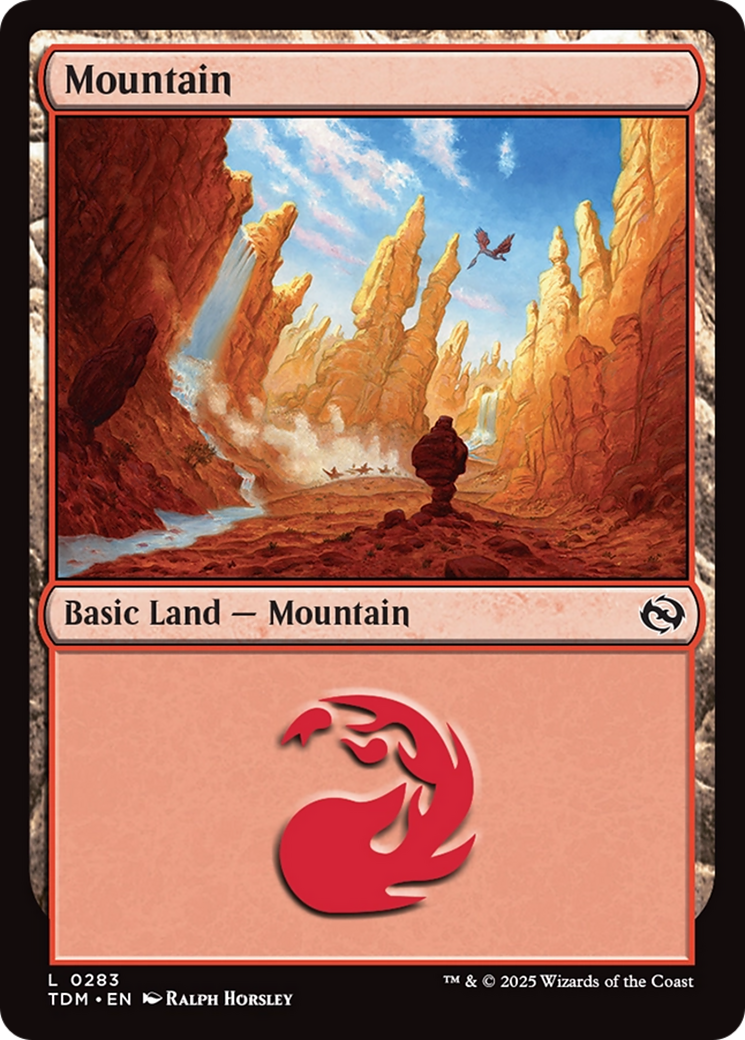 Mountain (0283) [Tarkir: Dragonstorm] | Gaming Infinity