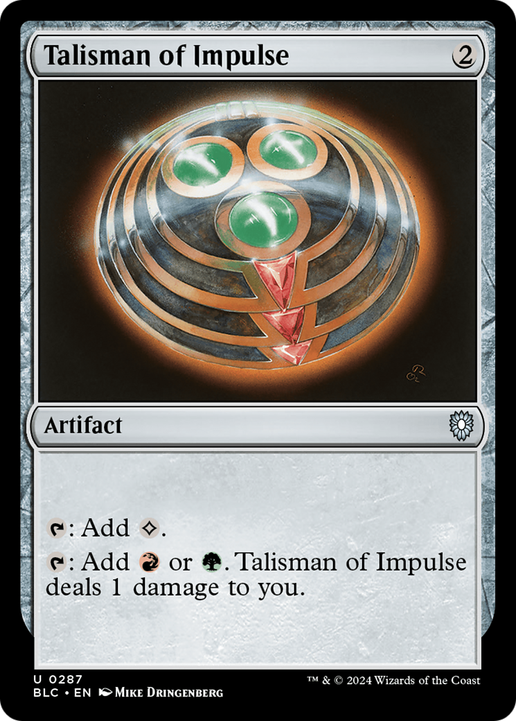 Talisman of Impulse [Bloomburrow Commander] | Gaming Infinity