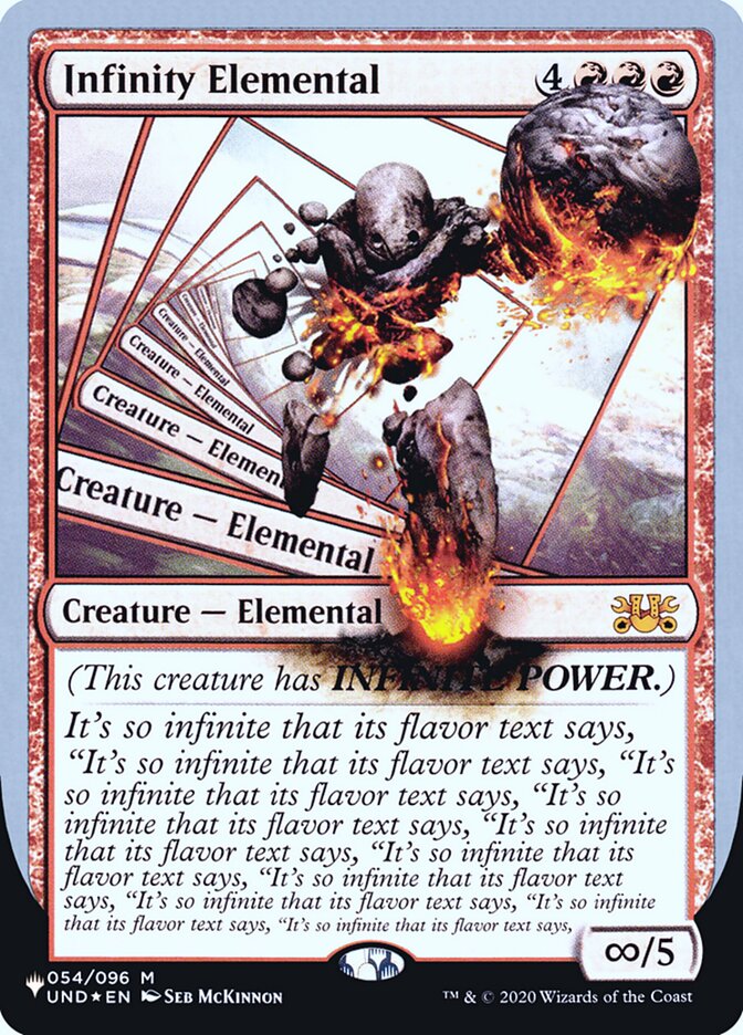 Infinity Elemental (Unfinity Foil Edition) [The List] | Gaming Infinity