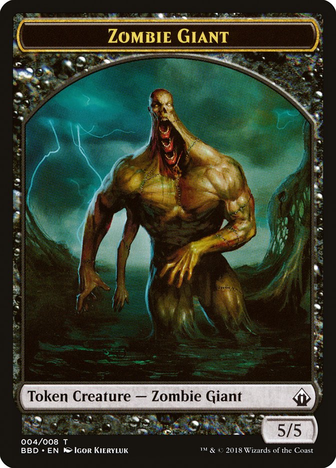 Zombie Giant Token [Battlebond Tokens] | Gaming Infinity