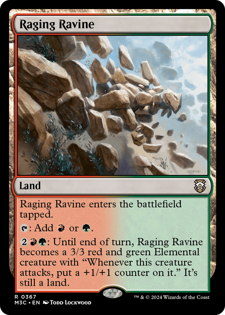 Raging Ravine (Ripple Foil) [Modern Horizons 3 Commander] | Gaming Infinity