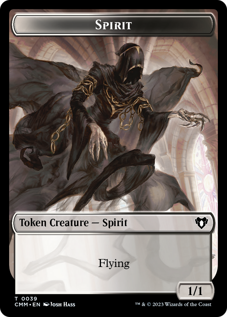 Spirit Token (39) [Commander Masters Tokens] | Gaming Infinity