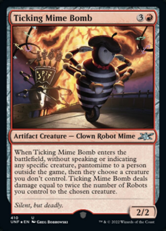 Ticking Mime Bomb (Galaxy Foil) [Unfinity] | Gaming Infinity