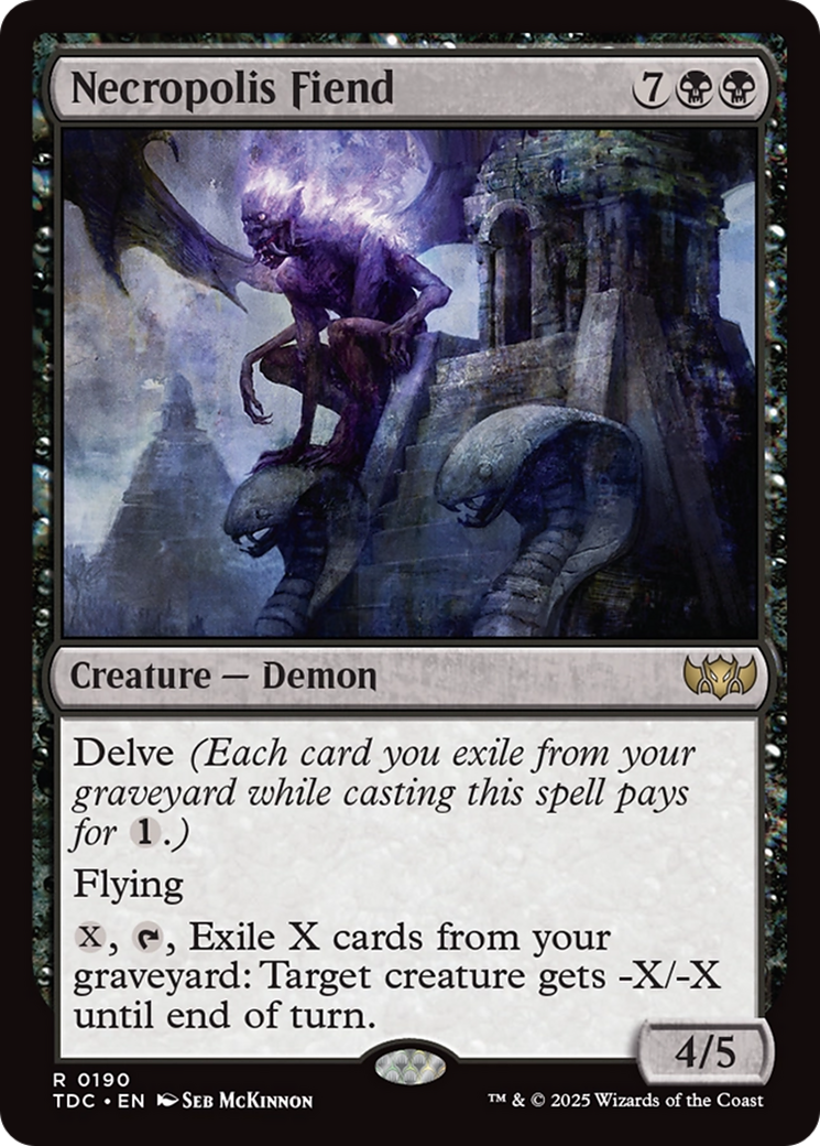 Necropolis Fiend [Tarkir: Dragonstorm Commander] | Gaming Infinity