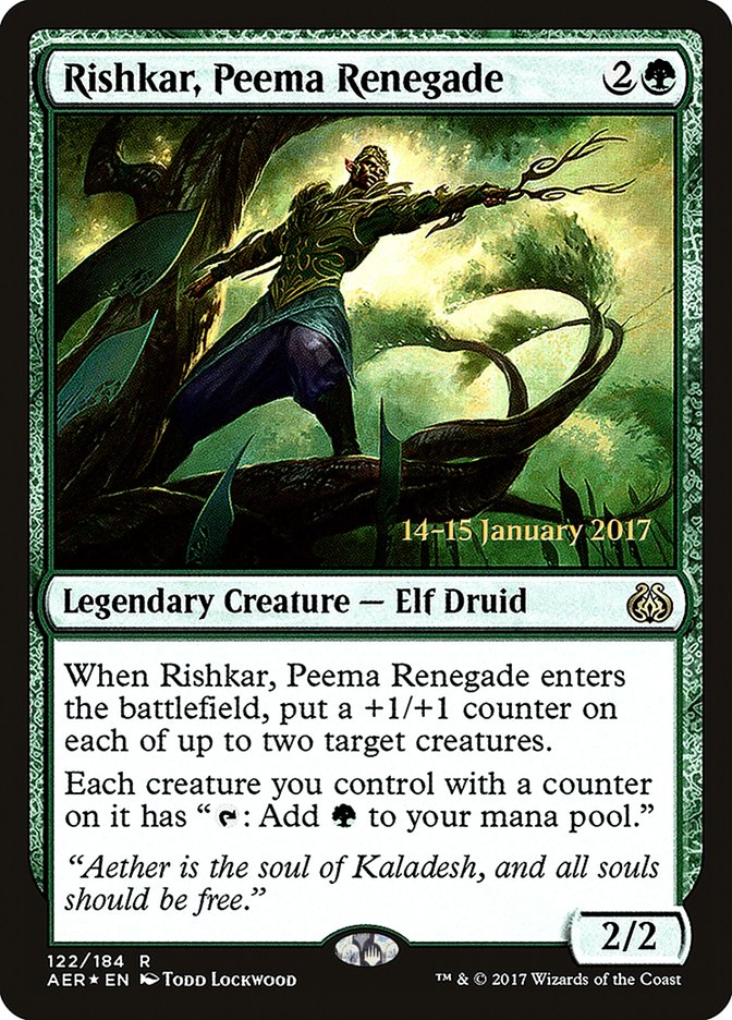 Rishkar, Peema Renegade [Aether Revolt Prerelease Promos] | Gaming Infinity