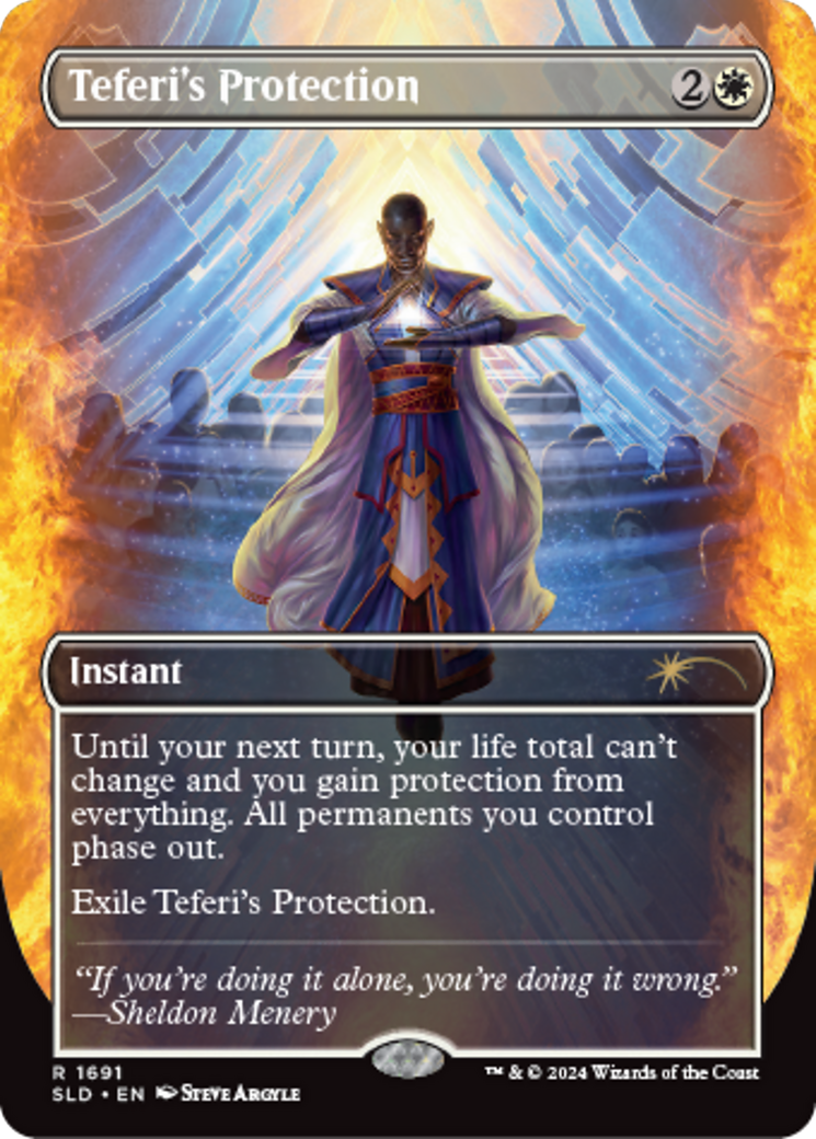 Teferi's Protection (1691) [Secret Lair: Sheldon's Spellbook] | Gaming Infinity