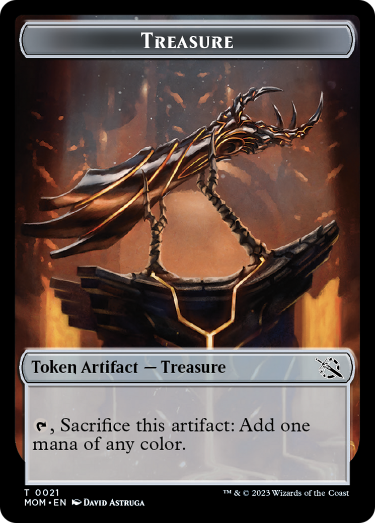 Treasure (21) // Phyrexian Hydra (11) Double-Sided Token [March of the Machine Tokens] | Gaming Infinity