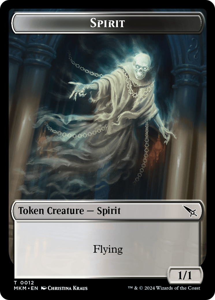 Spirit Token [Murders at Karlov Manor Tokens] | Gaming Infinity