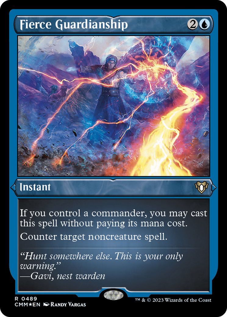 Fierce Guardianship (Foil Etched) [Commander Masters] | Gaming Infinity