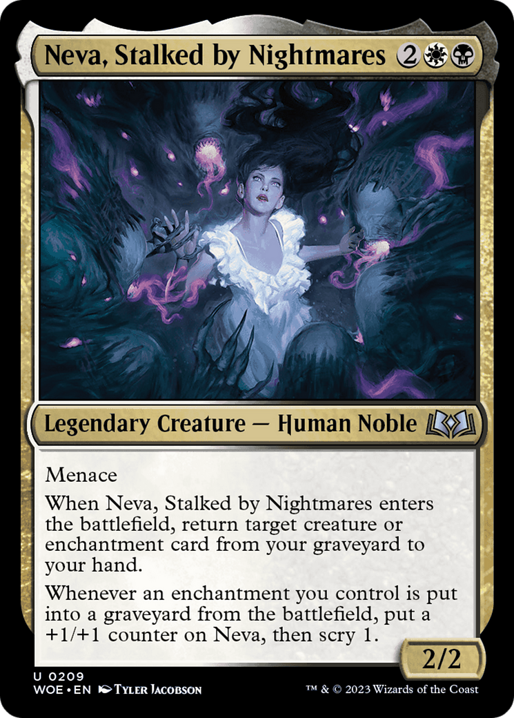 Neva, Stalked by Nightmares [Wilds of Eldraine] | Gaming Infinity