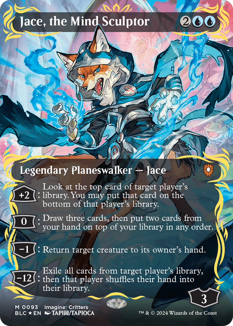 Jace, the Mind Sculptor (Borderless) (Raised Foil) [Bloomburrow Commander] | Gaming Infinity