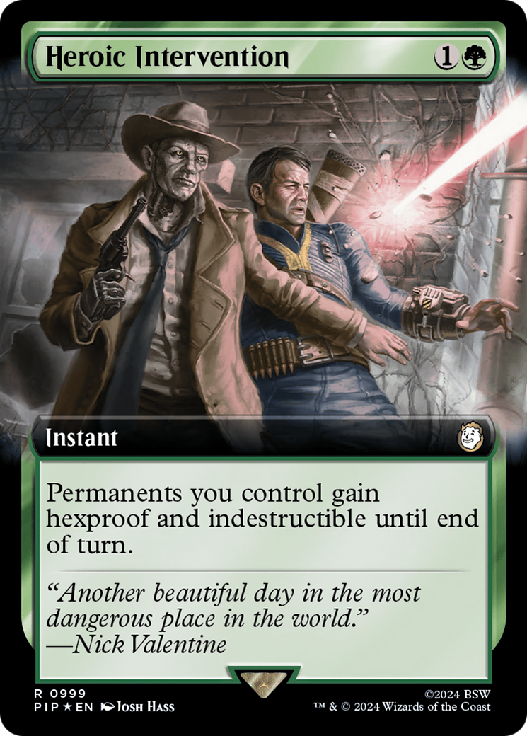 Heroic Intervention (Extended Art) (Surge Foil) [Fallout] | Gaming Infinity