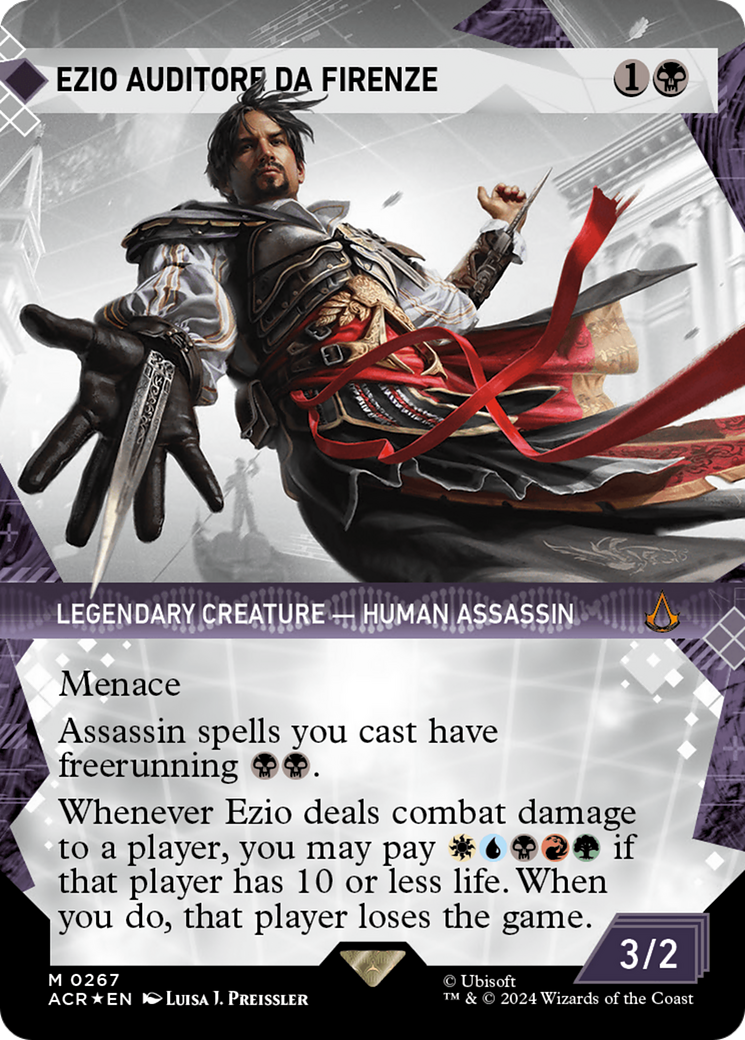 Ezio Auditore da Firenze (Showcase) (Textured Foil) [Assassin's Creed] | Gaming Infinity