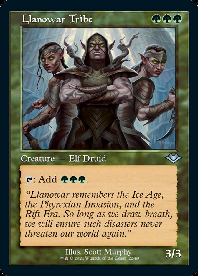 Llanowar Tribe (Retro) [Modern Horizons] | Gaming Infinity