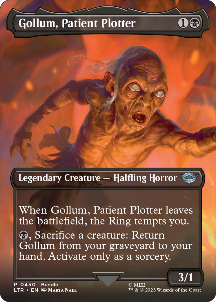 Gollum, Patient Plotter (Borderless Alternate Art) [The Lord of the Rings: Tales of Middle-Earth] | Gaming Infinity