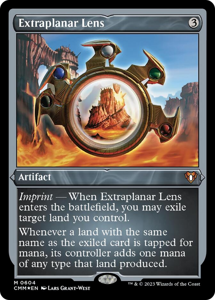 Extraplanar Lens (Foil Etched) [Commander Masters] | Gaming Infinity