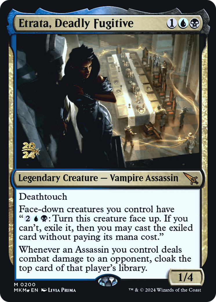 Etrata, Deadly Fugitive [Murders at Karlov Manor Prerelease Promos] | Gaming Infinity