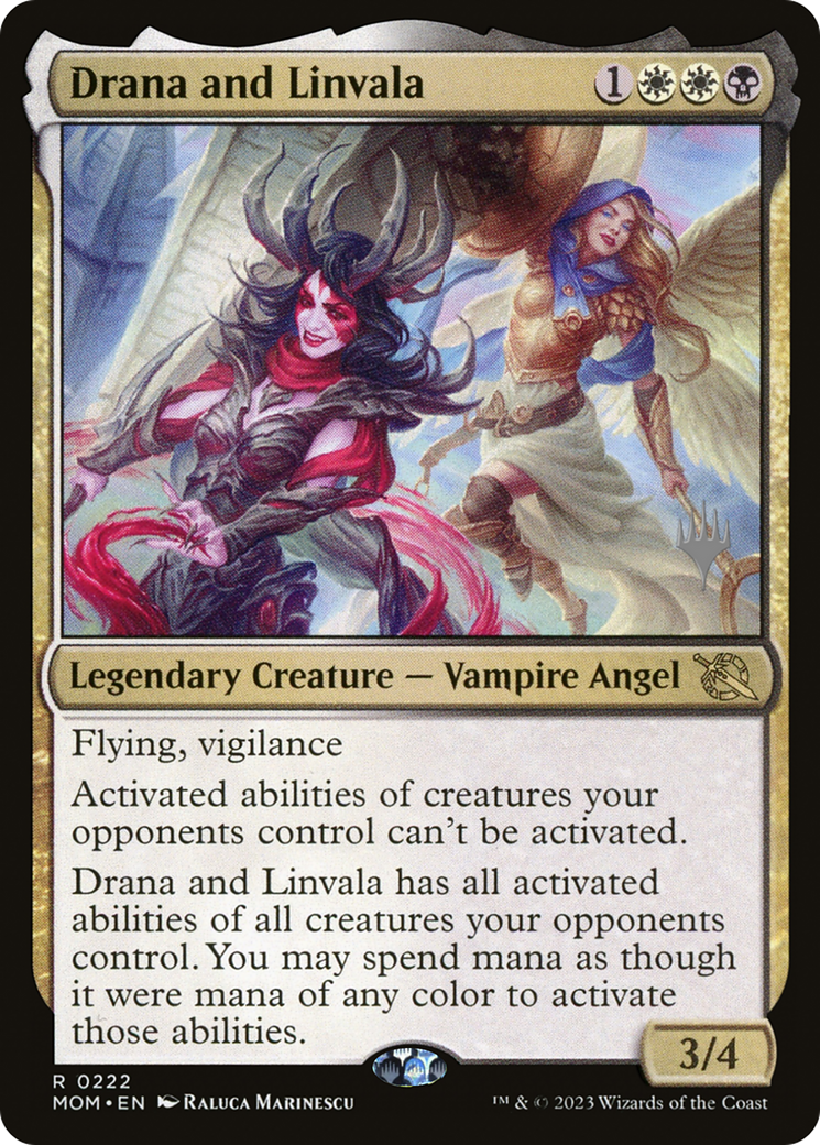 Drana and Linvala (Promo Pack) [March of the Machine Promos] | Gaming Infinity