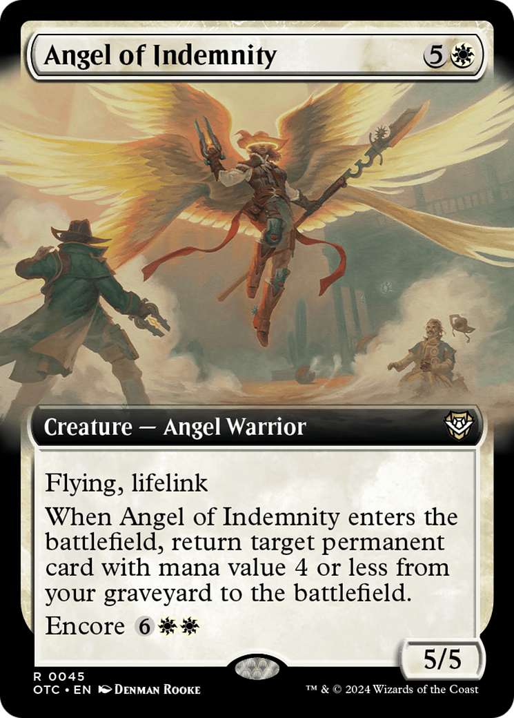 Angel of Indemnity (Extended Art) [Outlaws of Thunder Junction Commander] | Gaming Infinity