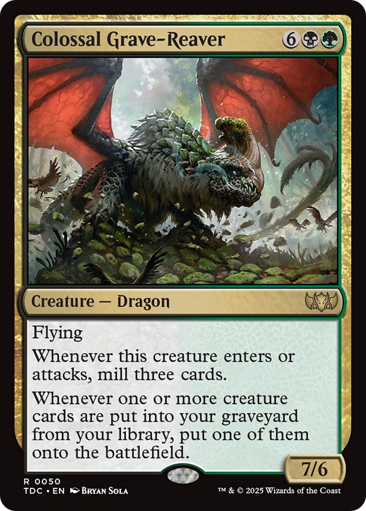 Colossal Grave-Reaver [Tarkir: Dragonstorm Commander] | Gaming Infinity