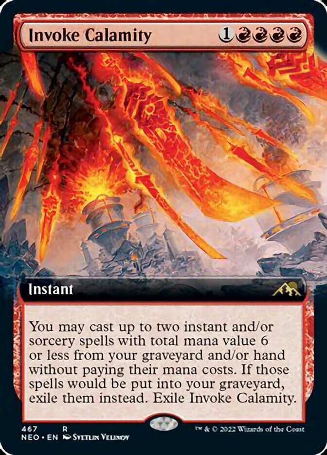 Invoke Calamity (Extended Art) [Kamigawa: Neon Dynasty] | Gaming Infinity