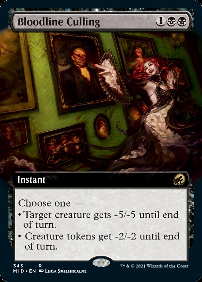 Bloodline Culling (Extended Art) [Innistrad: Midnight Hunt] | Gaming Infinity