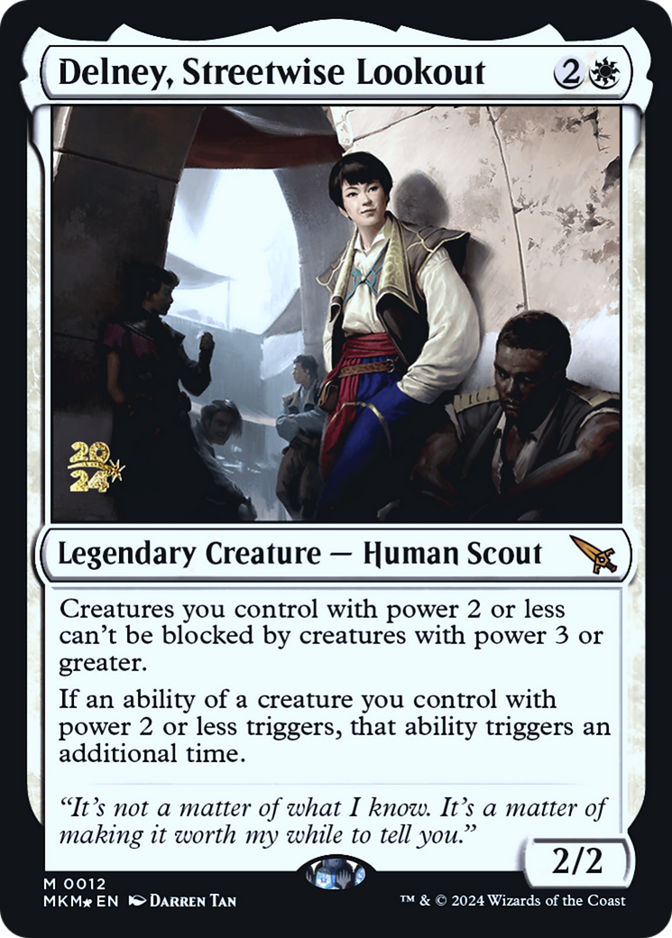 Delney, Streetwise Lookout [Murders at Karlov Manor Prerelease Promos] | Gaming Infinity