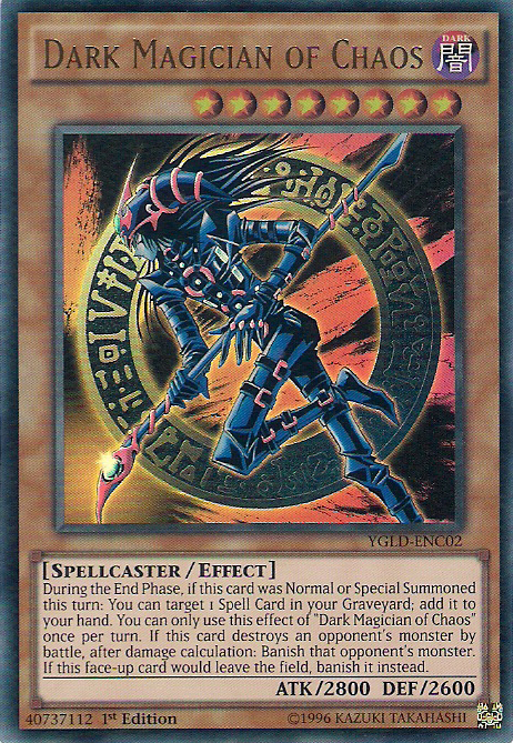 Dark Magician of Chaos [YGLD-ENC02] Ultra Rare | Gaming Infinity
