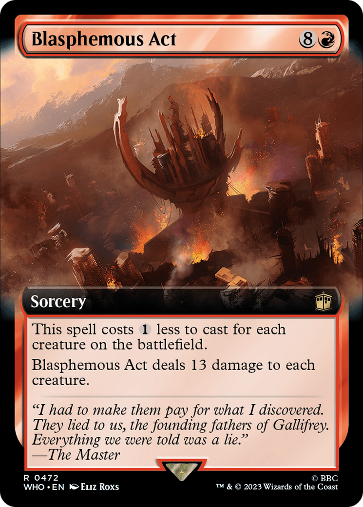 Blasphemous Act (Extended Art) [Doctor Who] | Gaming Infinity