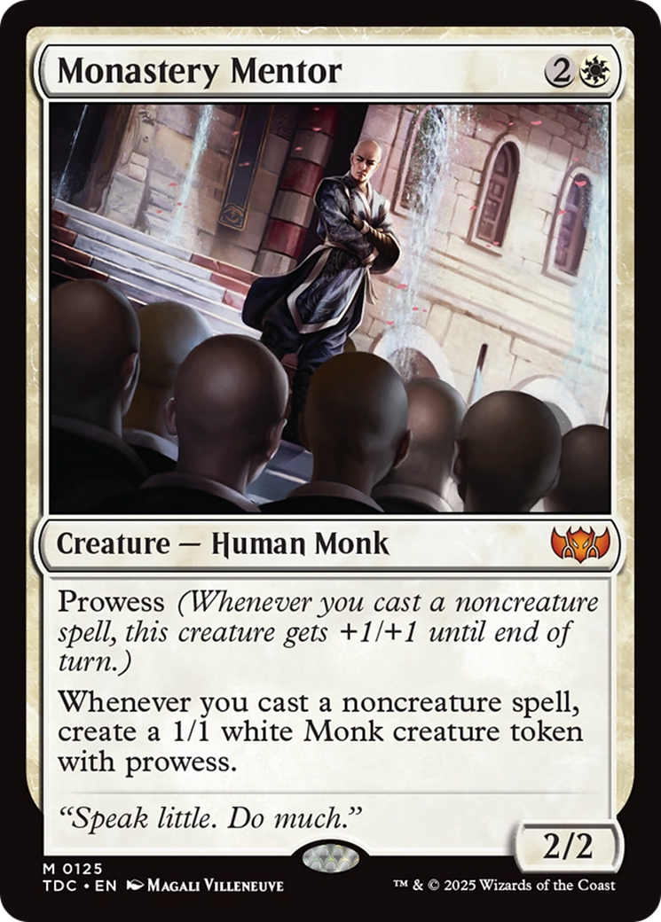 Monastery Mentor [Tarkir: Dragonstorm Commander] | Gaming Infinity