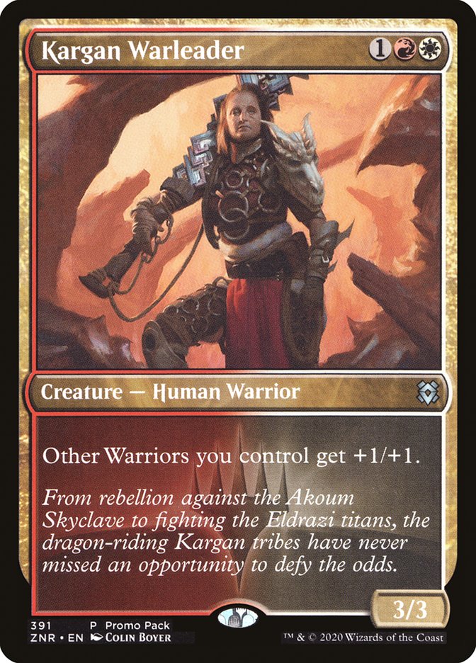 Kargan Warleader (Promo Pack) [Zendikar Rising Promos] | Gaming Infinity