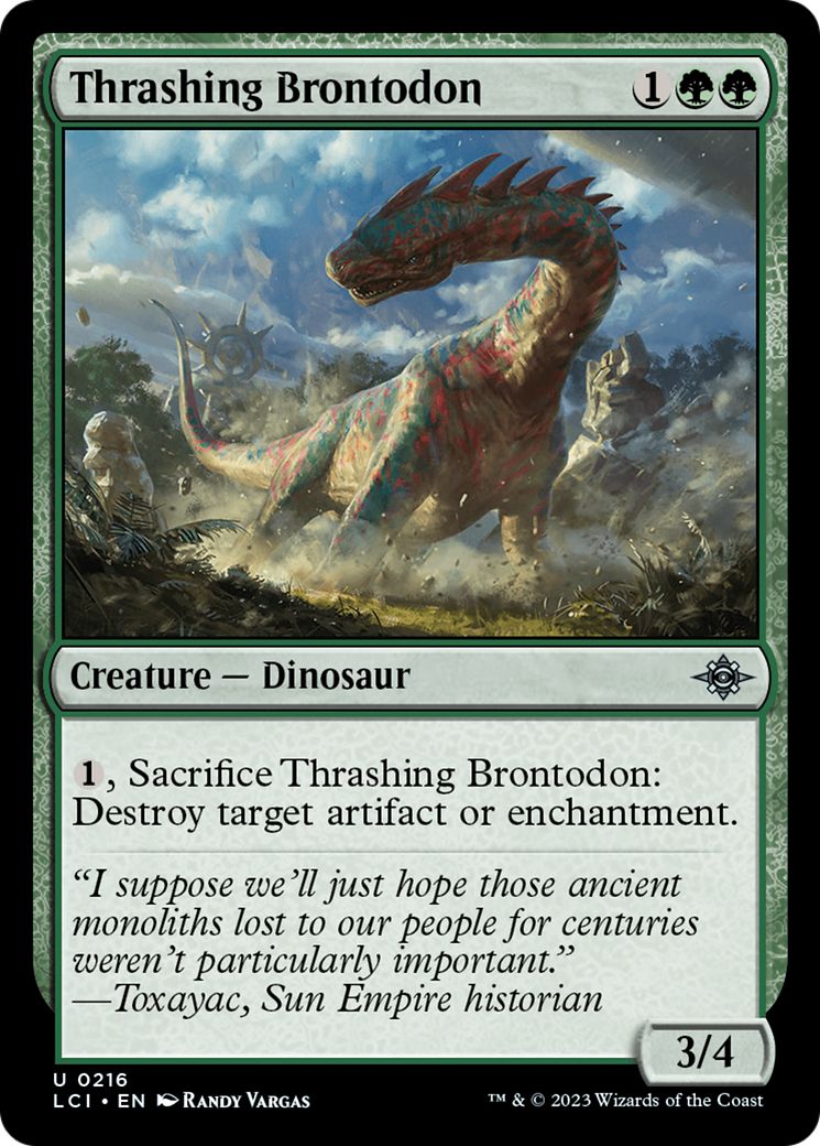 Thrashing Brontodon [The Lost Caverns of Ixalan] | Gaming Infinity