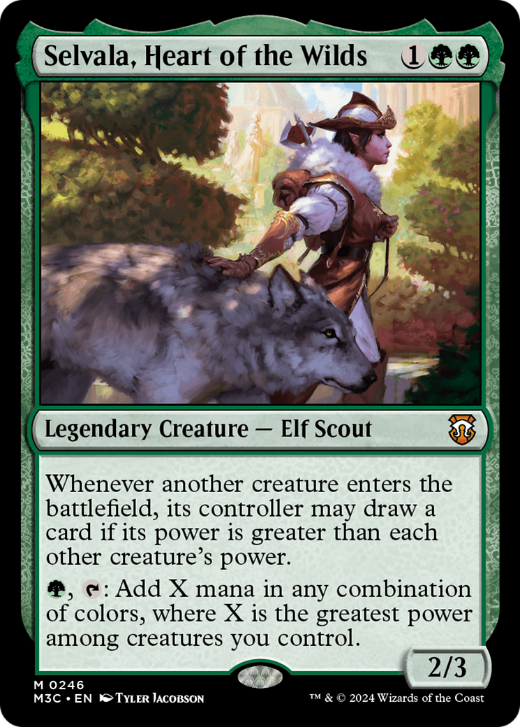 Selvala, Heart of the Wilds (Ripple Foil) [Modern Horizons 3 Commander] | Gaming Infinity