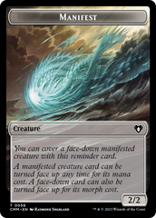 Manifest // Phyrexian Germ Double-Sided Token [Commander Masters Tokens] | Gaming Infinity