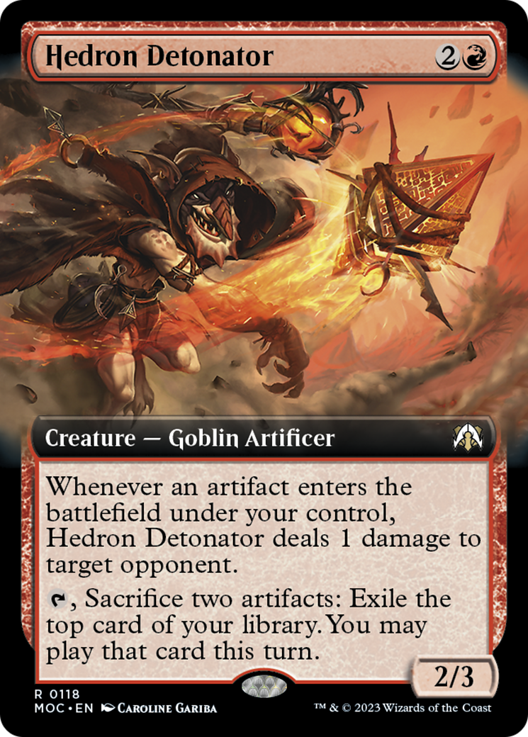 Hedron Detonator (Extended Art) [March of the Machine Commander] | Gaming Infinity
