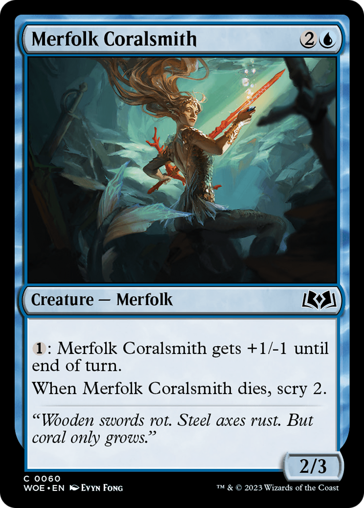 Merfolk Coralsmith [Wilds of Eldraine] | Gaming Infinity