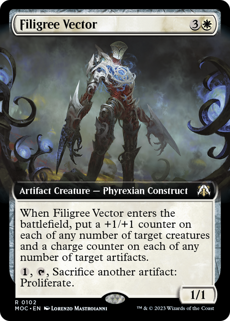 Filigree Vector (Extended Art) [March of the Machine Commander] | Gaming Infinity